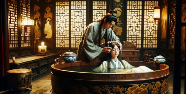 Công việc của thái giám hầu hạ phi tần tắm đầy đau khổ và thử thách.