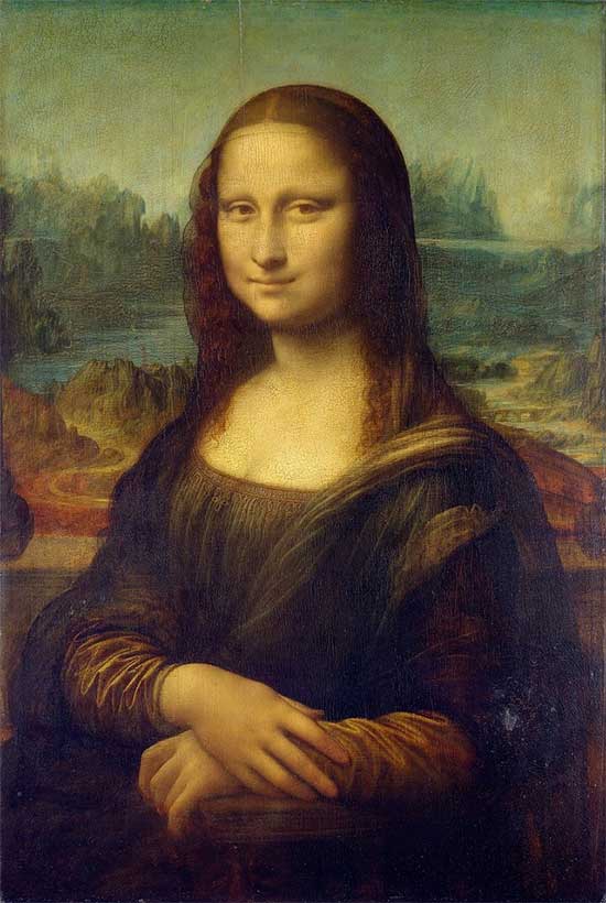 Bức họa "Mona Lisa" của thiên tài toàn năng người Ý Leonardo da Vinci.