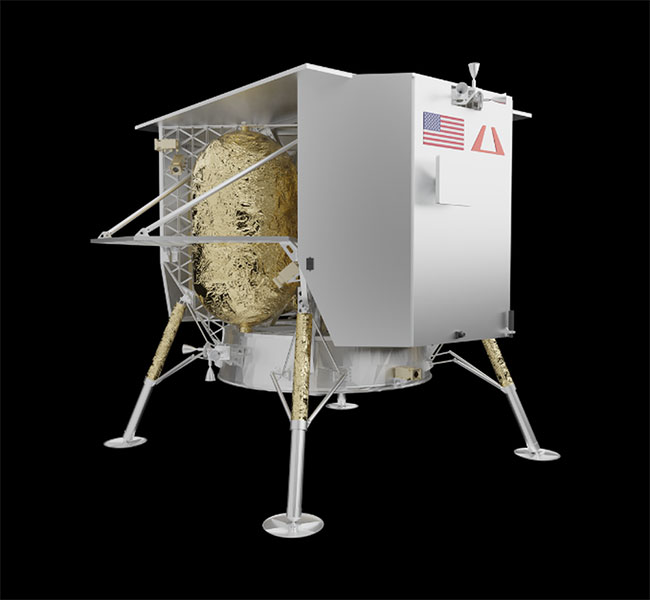 tau-do-bo-mat-trang-peregrine-1 Peregrine Lander vận chuyển tải trọng một cách chính xác và an toàn tới quỹ đạo Mặt trăng