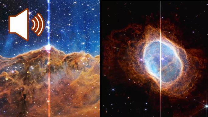 ban-nhac-ma-quai-tu-tinh-van Hai tinh vân được NASA lựa chọn để mã hóa dữ liệu thành bản nhạc